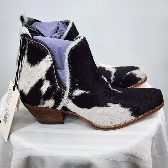 MYRA BAG Sunset Bloom Hair On Shortie Split Cowboy Boots 6-11 NWT - Picture 3 of 9